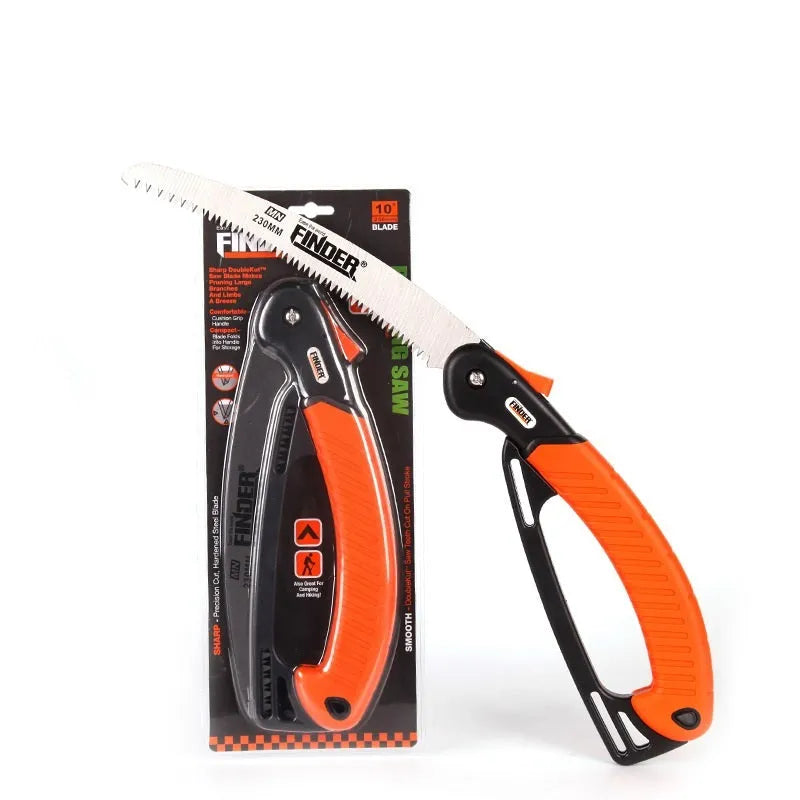 Folding garden saw with extended 230mm blade and TPR handle