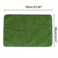 Artificial grass dog toilet training mat with drainage holes and rubber backing in three size options.