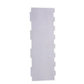 Stainless steel cake scraper with geometric polygon patterns for cream application
