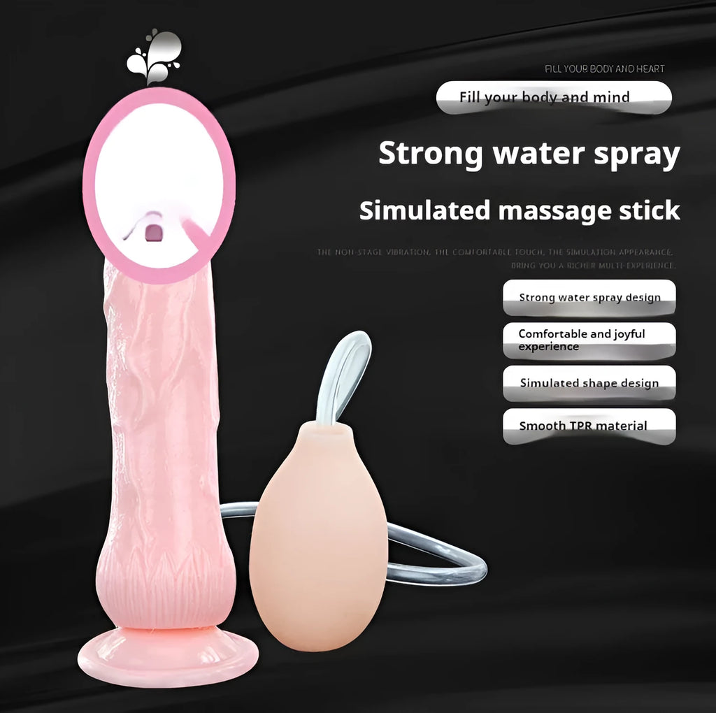 Realistic flesh-coloured suction cup dildo with strong ABS base and soft TPR body measuring 200mm long