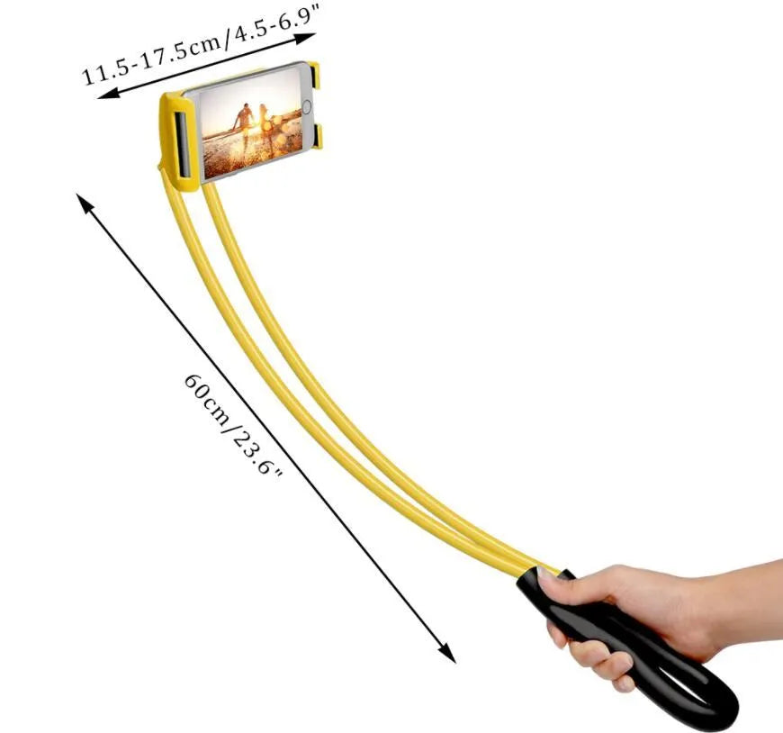 Universal smartphone holder with 360-degree rotation in multiple colour options