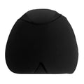 Simple solid colour cold compress cap in black, dark blue, or pink, made from polyester fabric.