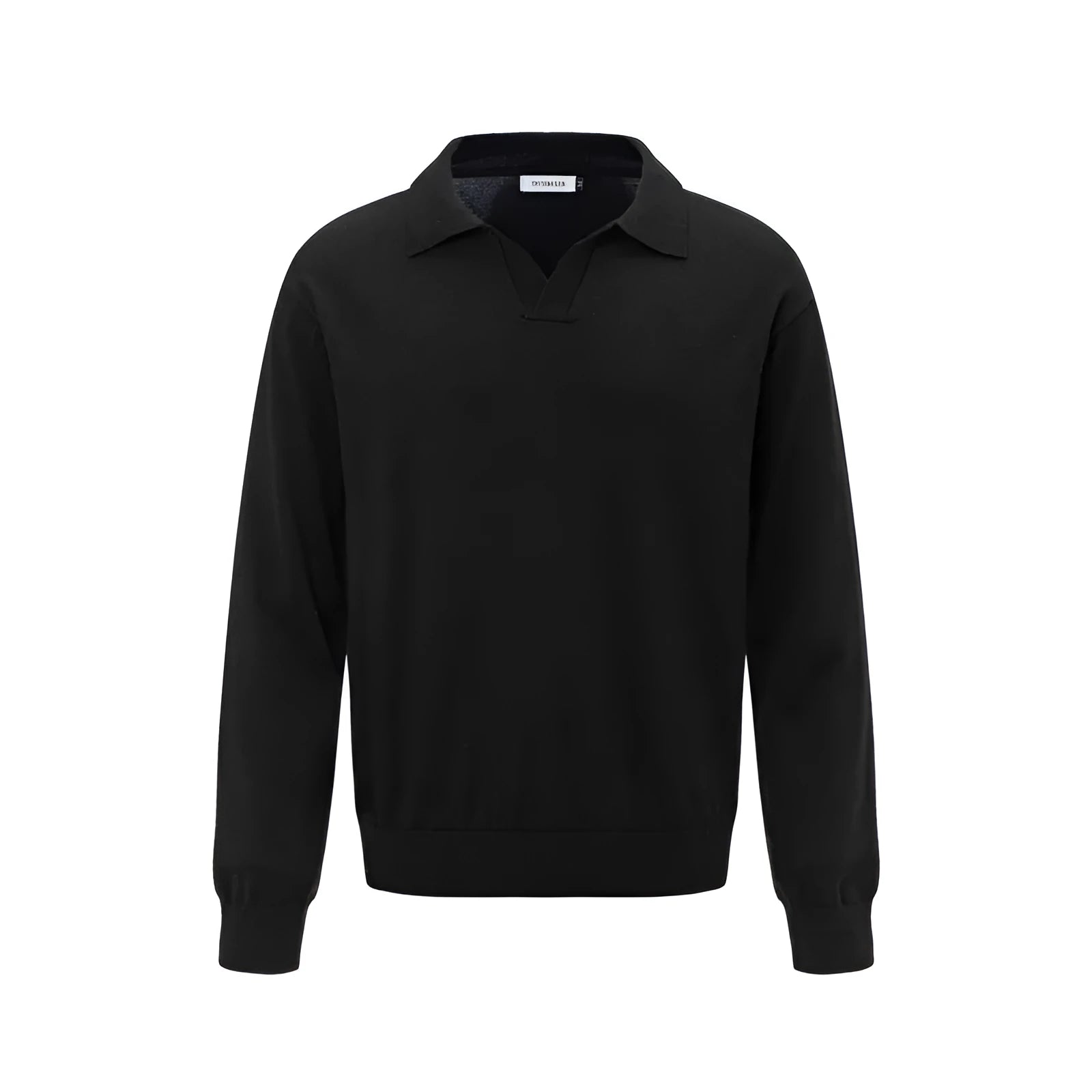 Loose fit acrylic fibre pullover shirt in black, dark grey or creamy-white
