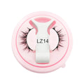Reusable waterproof false eyelashes with glue-free application in artificial fibre