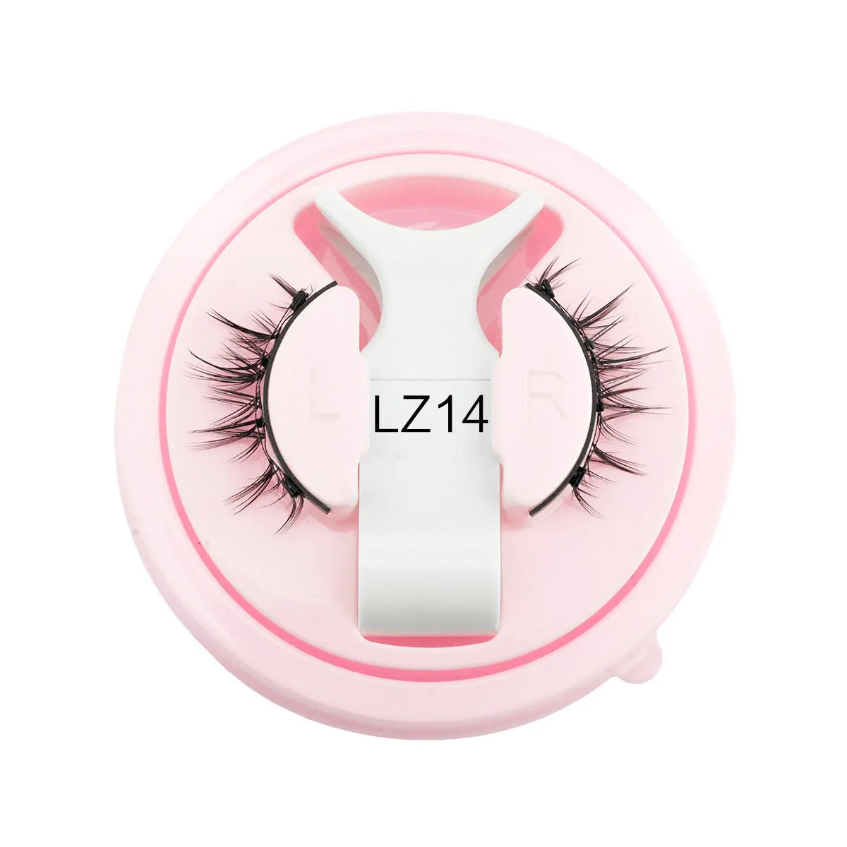 Reusable waterproof false eyelashes with glue-free application in artificial fibre