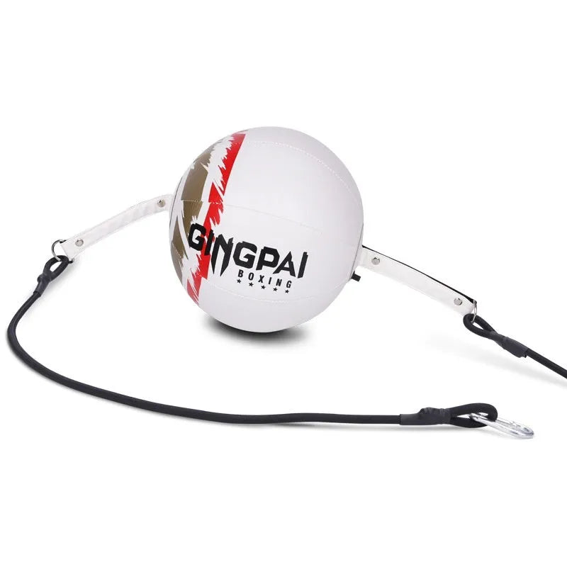 PU hanging speed ball for boxing reaction training in black, green, or white colours