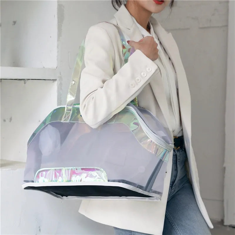 MOORPET leather cat carrier bag in a solid colour with 25-litre capacity.