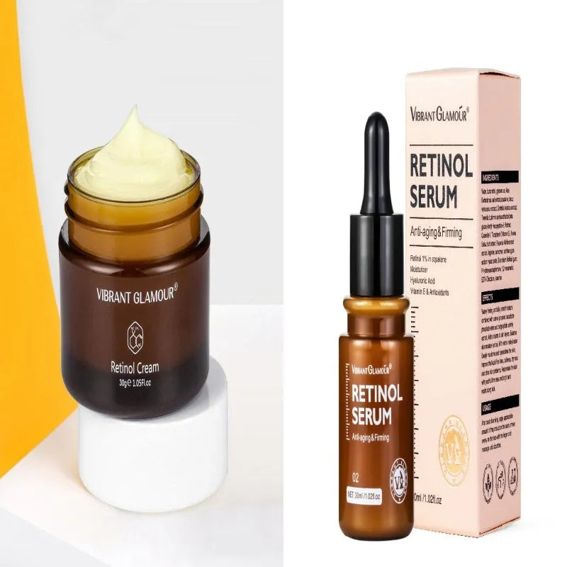 30ml bottle of retinol facial serum for reducing fine lines and dry lines.