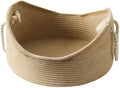 Wicker-style cat bed basket with corrugated scratching surface in two size options