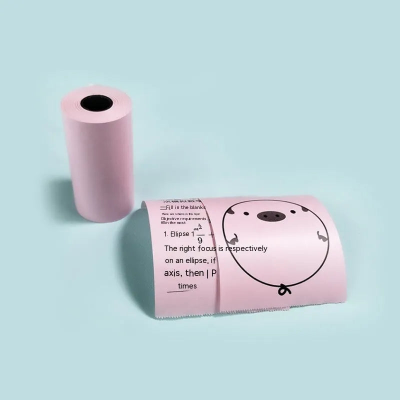 57x30mm thermal paper rolls in pink, yellow and blue for student wrong question printing