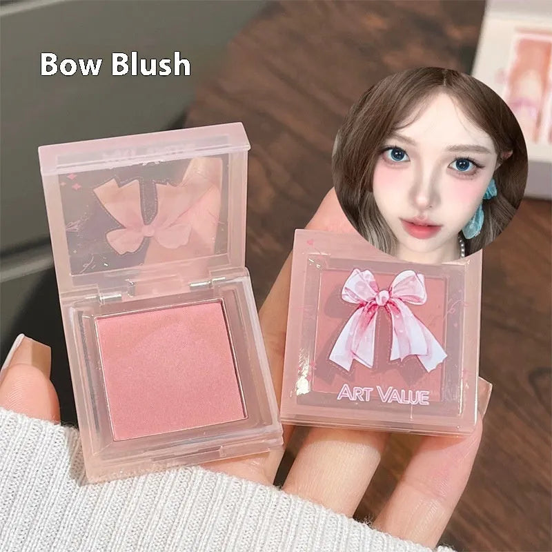 Butterfly Box makeup set with four lip muds, pink blusher, and matching necklace
