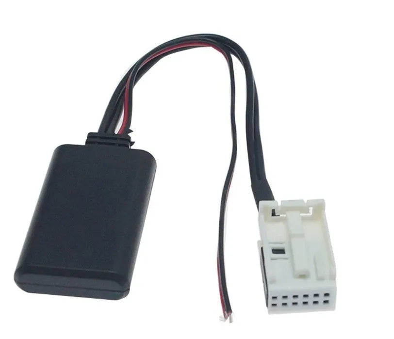 Car Bluetooth auxiliary audio adapter cable compatible with Citroen Peugeot RD4 stereo units