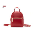 PU material mini backpack in street trend style with contrast colour and three-dimensional pocket