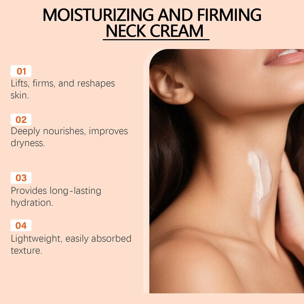 50g neck contour moisturising cream jar with 6.3cm compact packaging for daily skin care