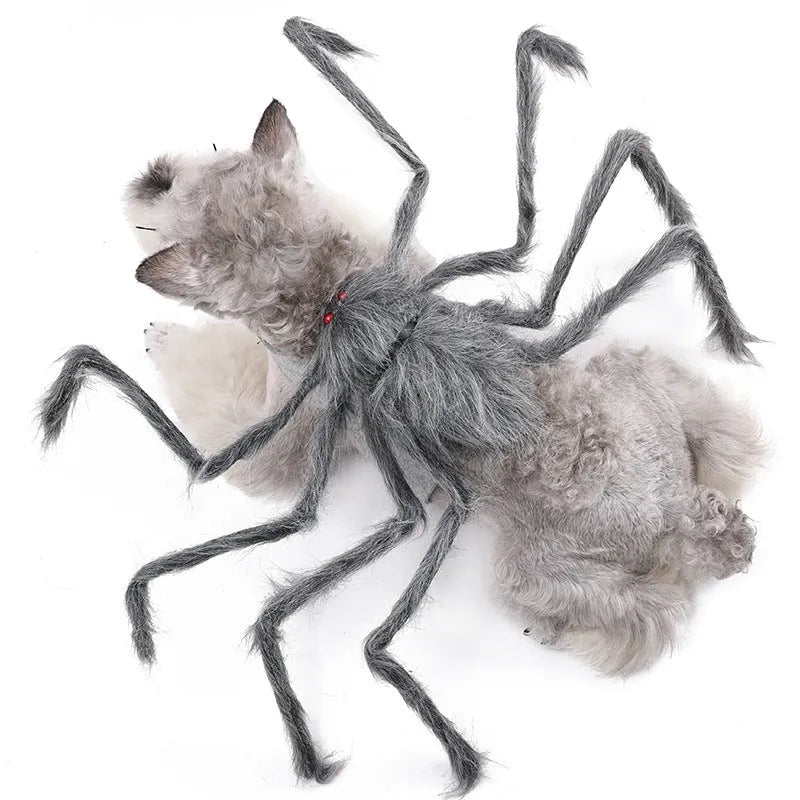 Halloween spider costume for pet dog or cat in polyester material