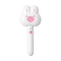 Rechargeable cat steam grooming brush with cartoon design in green colour