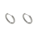 Women's simple geometric round ear clip with gold or silver plating on copper base