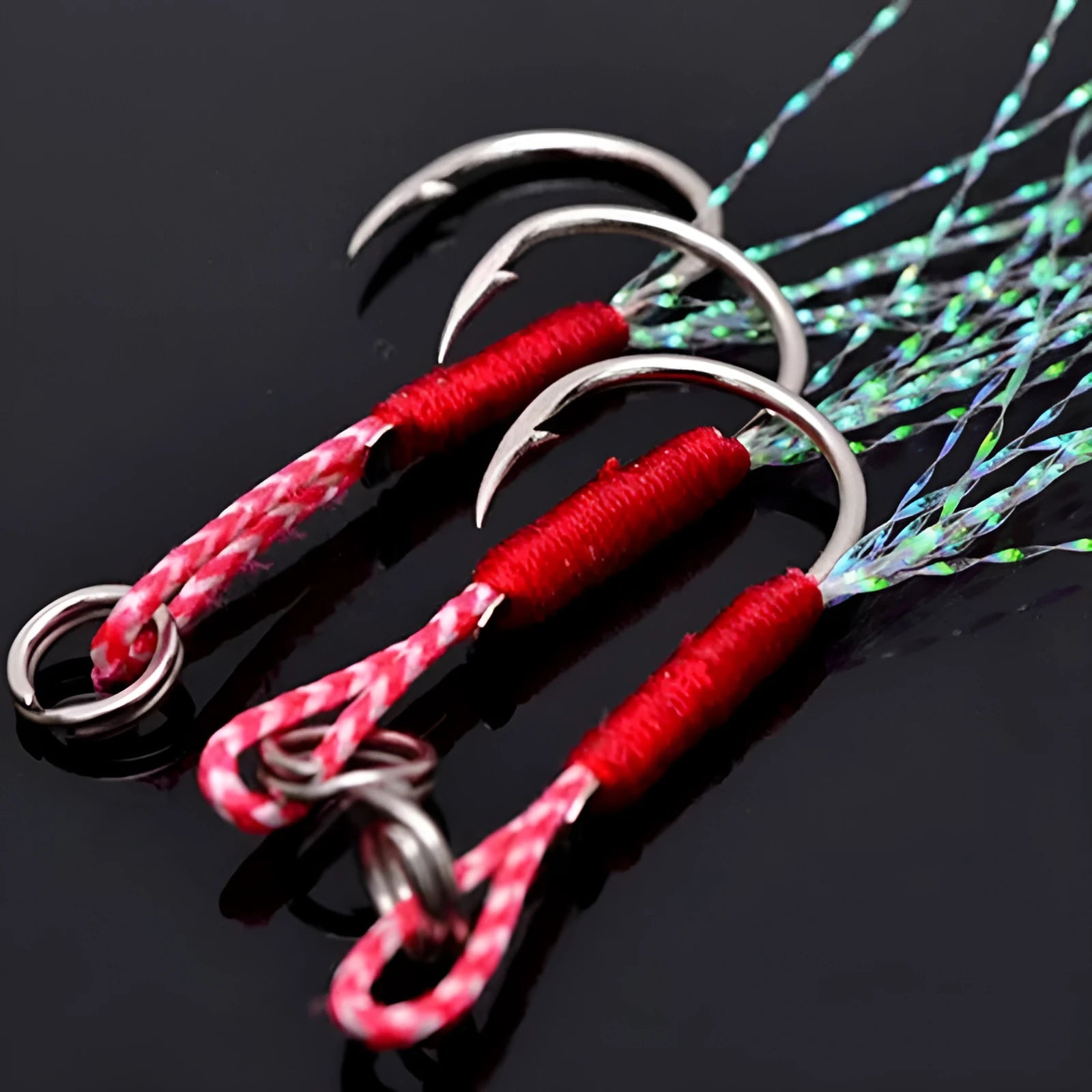 Bright wire iron plate single fishing hooks in sizes No. 9, 10, 11, 12, 13, and 14 for sea fishing.