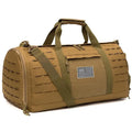 Men's waterproof Oxford cloth sports travel handbag with air pillow belt in khaki colour