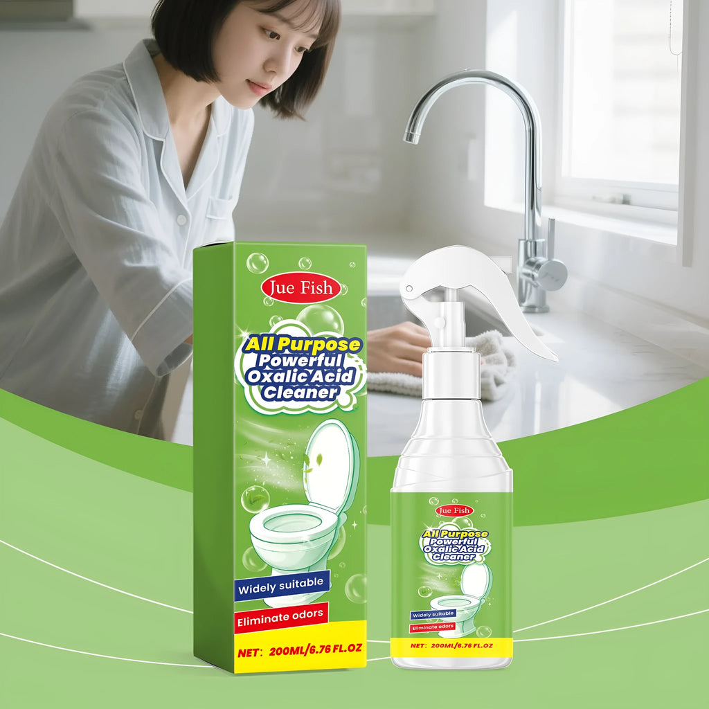 Blue 200ml household grease cleaning spray bottle for kitchen surfaces.