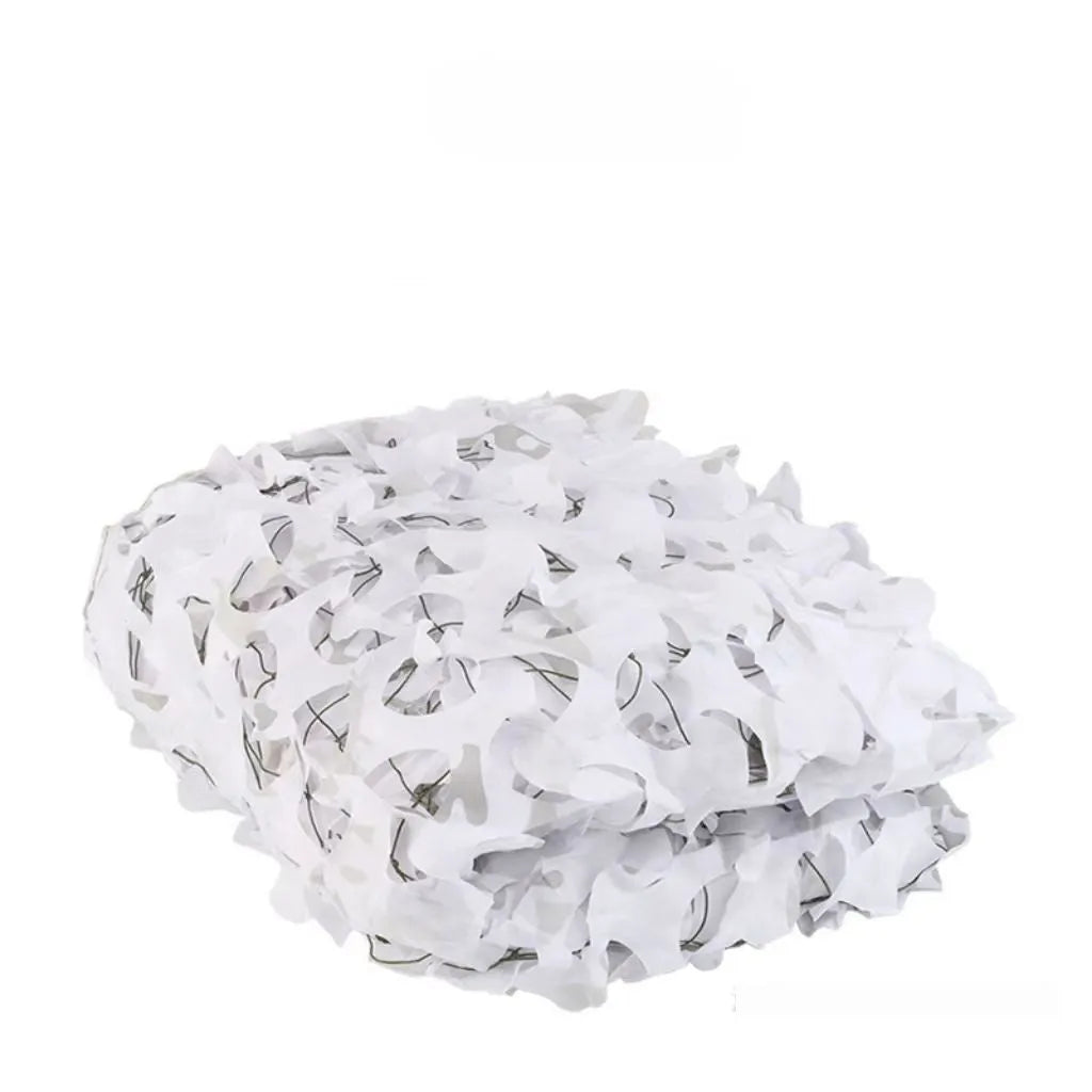 Green camouflage net cover set showing multiple pattern options for outdoor use