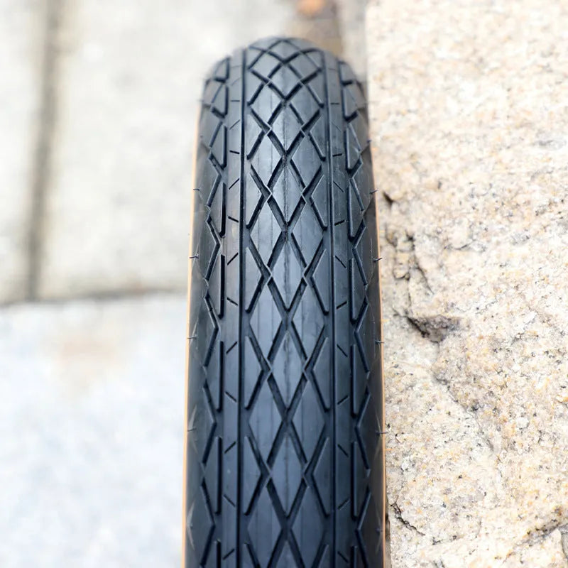 Brown skin edge rubber tyre for electric beach cars measuring 20 x 4.0 inches