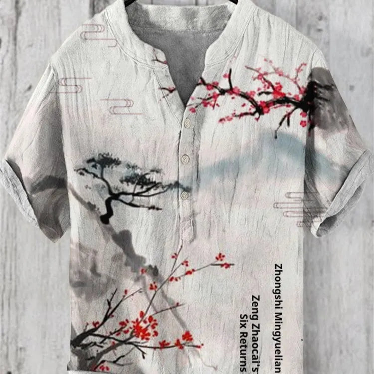 A short sleeve shirt with a 3D digital animal print, available in multiple colours and sizes up to 5XL.