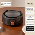 700W electric ceramic stove heating base in beige with black border and knob control