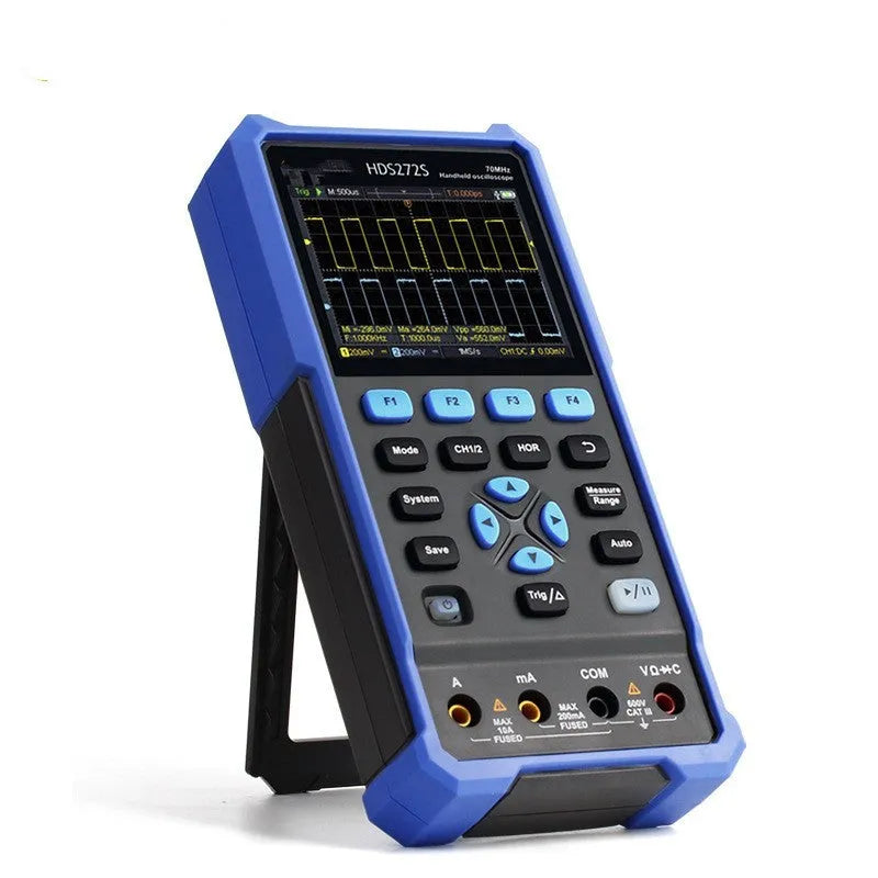 Handheld digital oscilloscope with probes and accessories for automotive electronics testing
