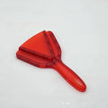 Plastic telescopic bottle opener with can opener function in red, clear, or grey colours