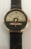 Men's gold and silver sports watch with 40mm dial and stainless steel strap