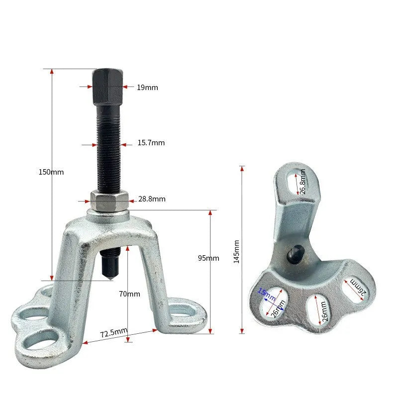 Chrome vanadium steel vehicle brake drum and wheel hub puller dismantlement tool