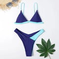 Women's swimsuit briefs bikini set in European and American style with nylon fabric