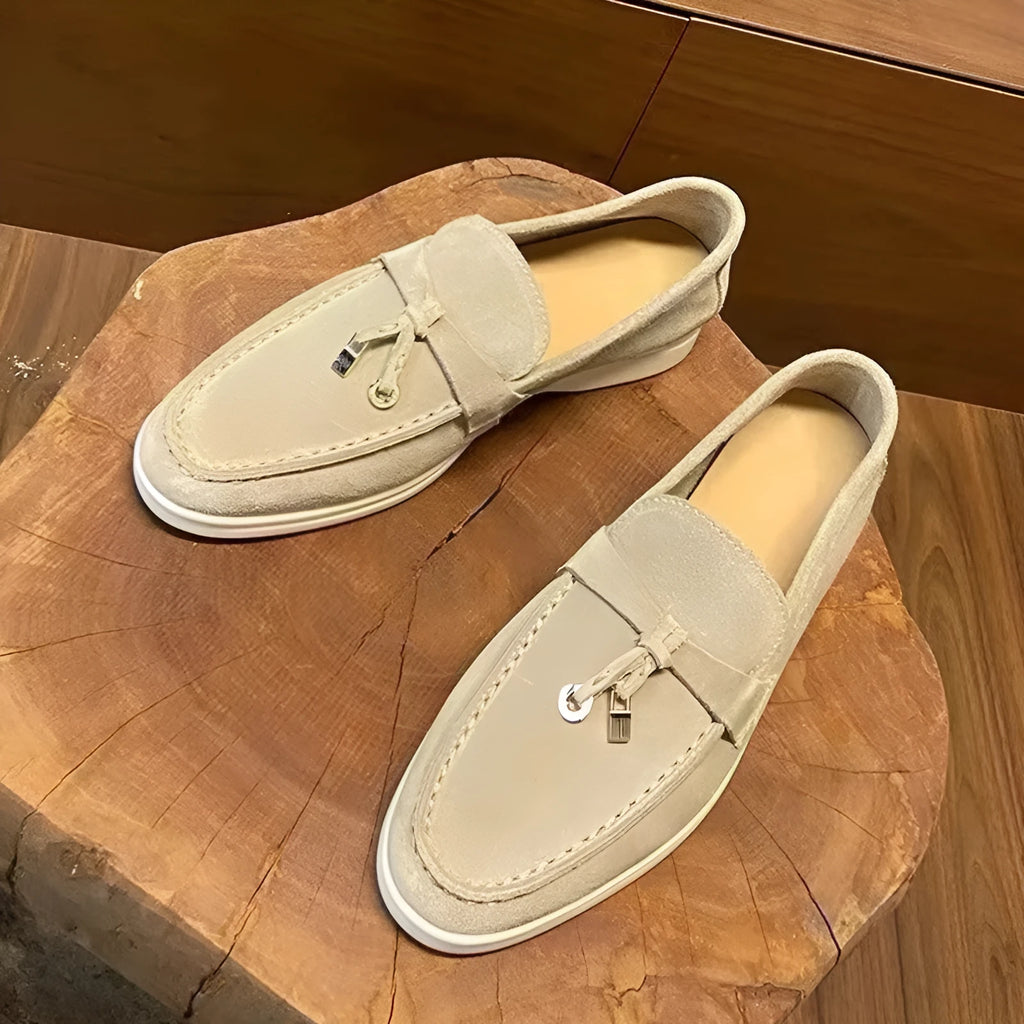 High-top slip-on casual loafers with round toe and rubber sole in multiple colour options