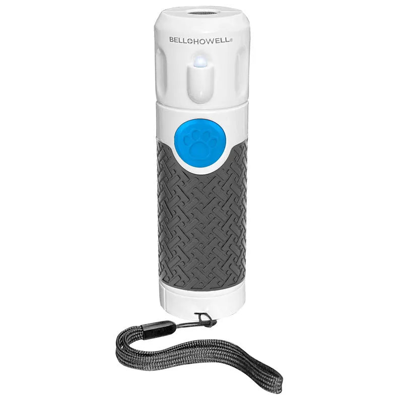 White ABS plastic ultrasonic handheld dog trainer device for barking control