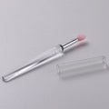 Set of silicone lip brushes with caps in various colours including blue, pink, purple and red.