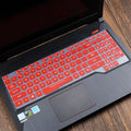 ASUS Flight laptop keyboard protective film cover in multiple colour options showing translucent and gradient designs