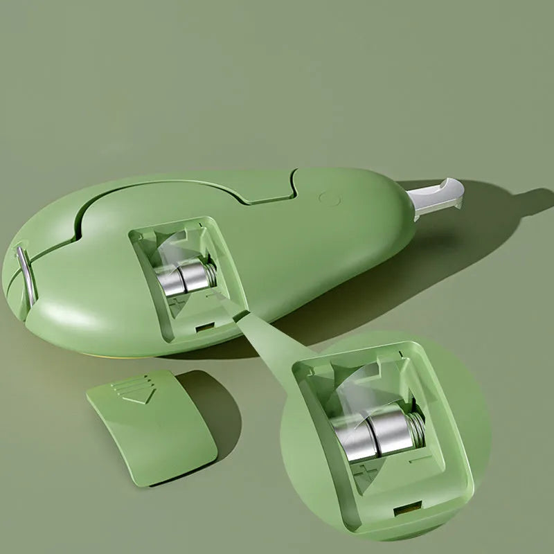 Green LED pet nail clipper with safety guard and non-slip handles for small dogs and cats