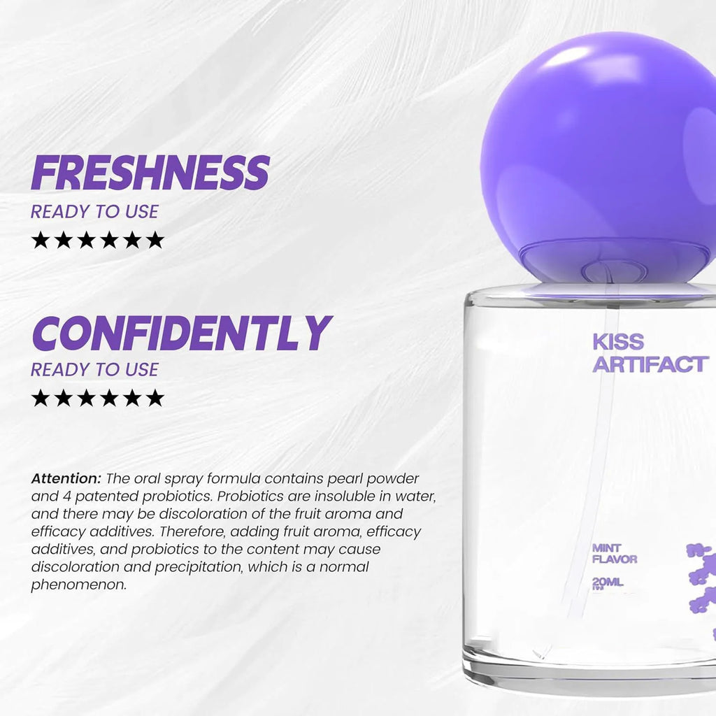 20ml portable probiotic oral spray bottle with spray nozzle for hydrating body care