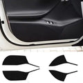 Carbon fibre protective film for Tesla Model S door controls in 4-piece set