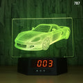 3D glowing dolphin night light LED table lamp with remote control on wooden surface