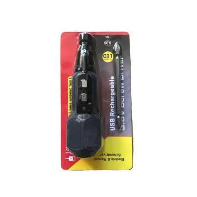 36V alloy steel straight handle electric screwdriver in black and blue colour options