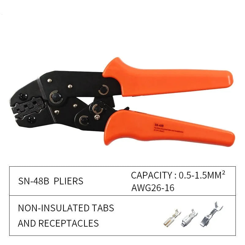 SN-48B portable combination set of high carbon steel crimping pliers and wire crimper