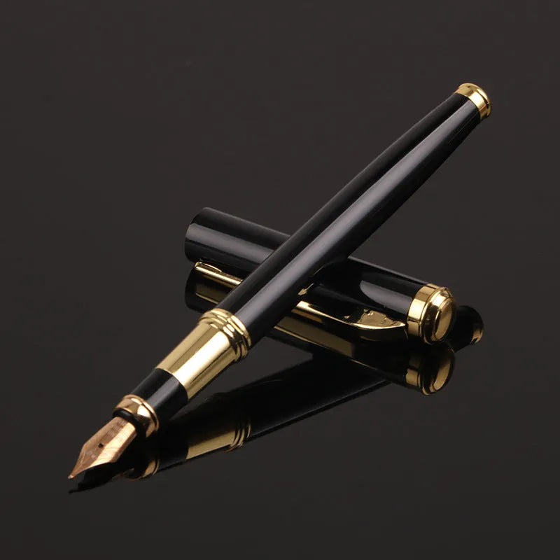 Black and red metal business pen with a 0.5mm nib for office and gift use.