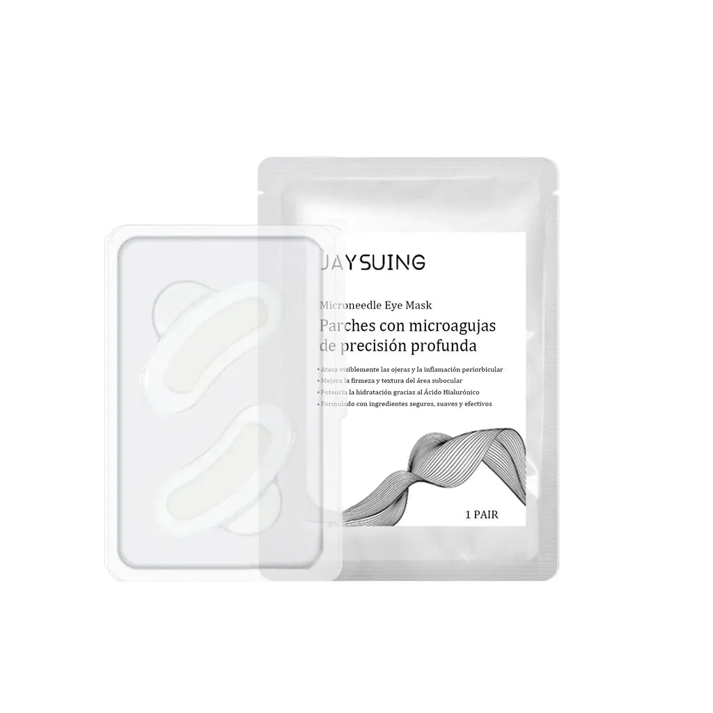 One pair of micro needle eye mask patches for skincare application