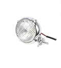 Harley Headlights retro black aluminium housing with 8cm diameter and electroplated finish