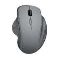 Self-charging wireless mouse for laptops with USB charging cable in black or grey colour