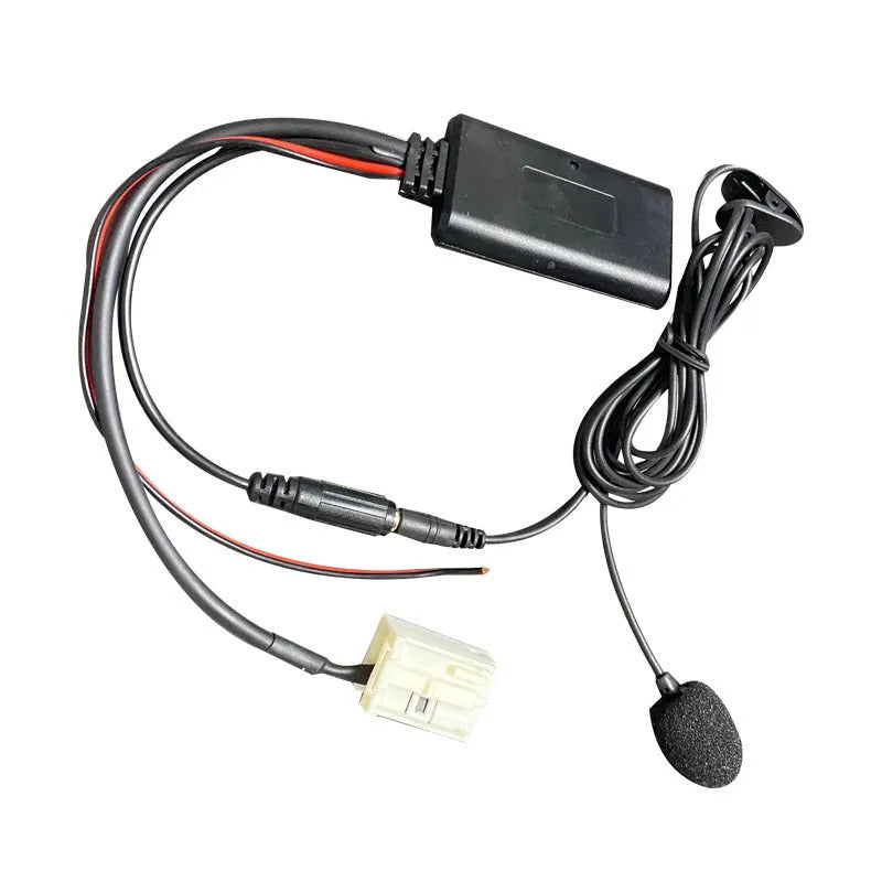 Car Bluetooth auxiliary audio adapter cable compatible with Citroen Peugeot RD4 stereo units