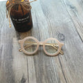 Retro round frame glasses with UV400 protection and anti-blue light features in multiple colour options