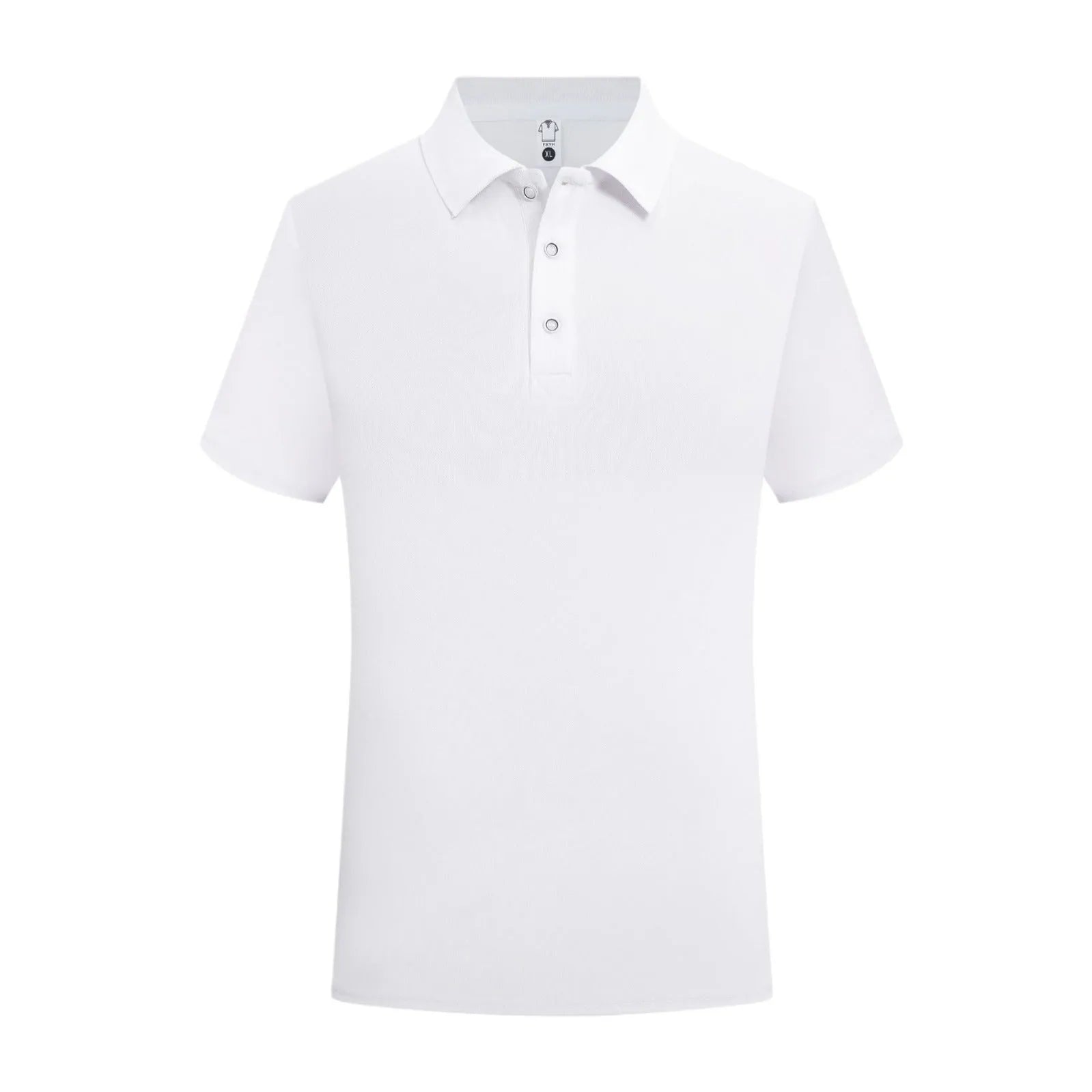 Short-sleeved cotton pullover shirt for advertising and workwear, shown in multiple colour options.